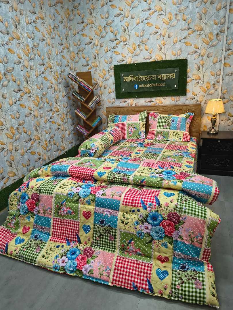 ৫,পিসের,টুয়েল,প্রিমিয়াম,কম্ফোর্টার,কম্বো,সেট