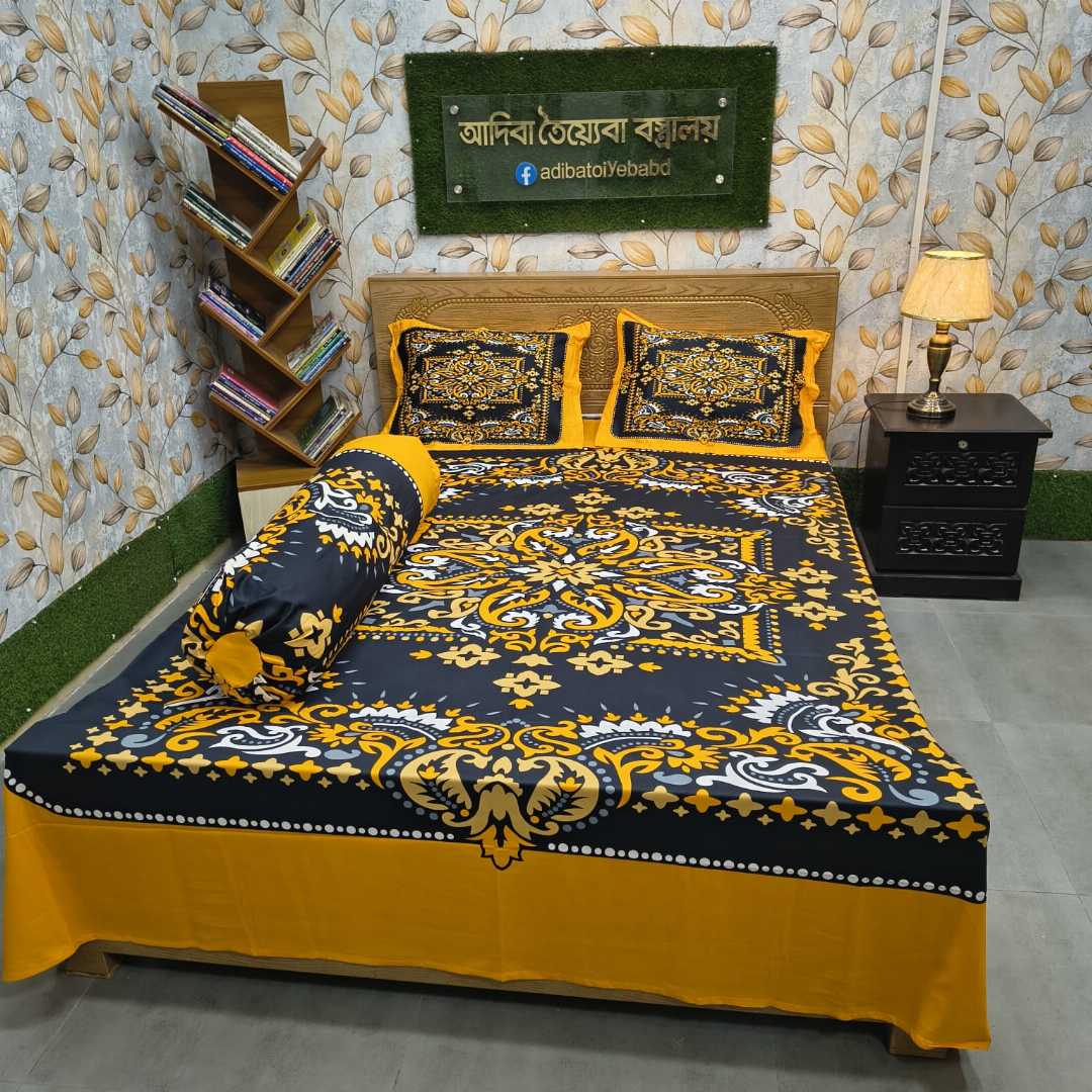 প্রিমিয়াম,প্যানেল,বিছানার,চাদর,৪,পিসের,সেট