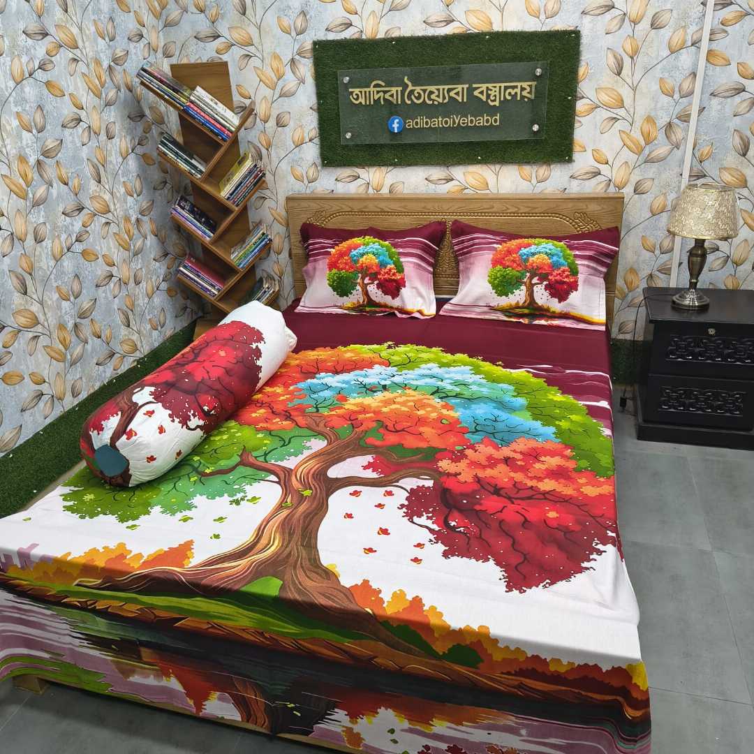 প্রিমিয়াম,প্যানেল,বিছানার,চাদর,৪,পিসের,সেট