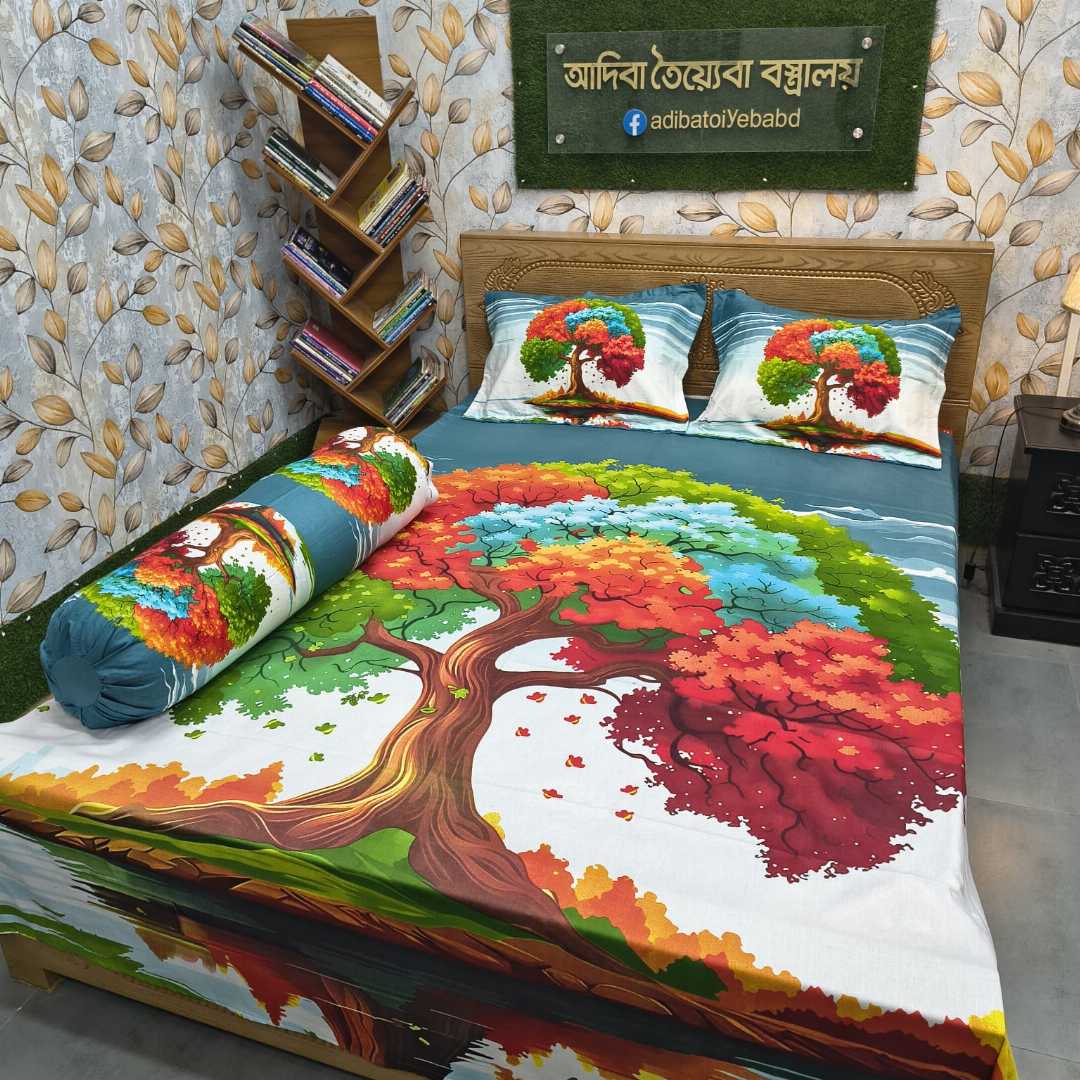 প্রিমিয়াম,প্যানেল,বিছানার,চাদর,৪,পিসের,সেট