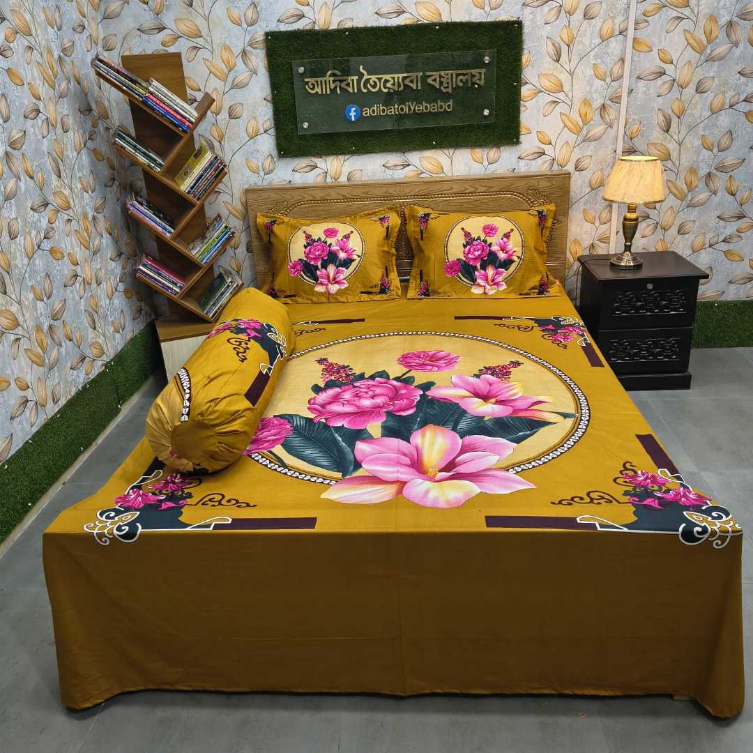 প্রিমিয়াম,প্যানেল,১০০%,সুতি,বিছানার,চাদর,সেট